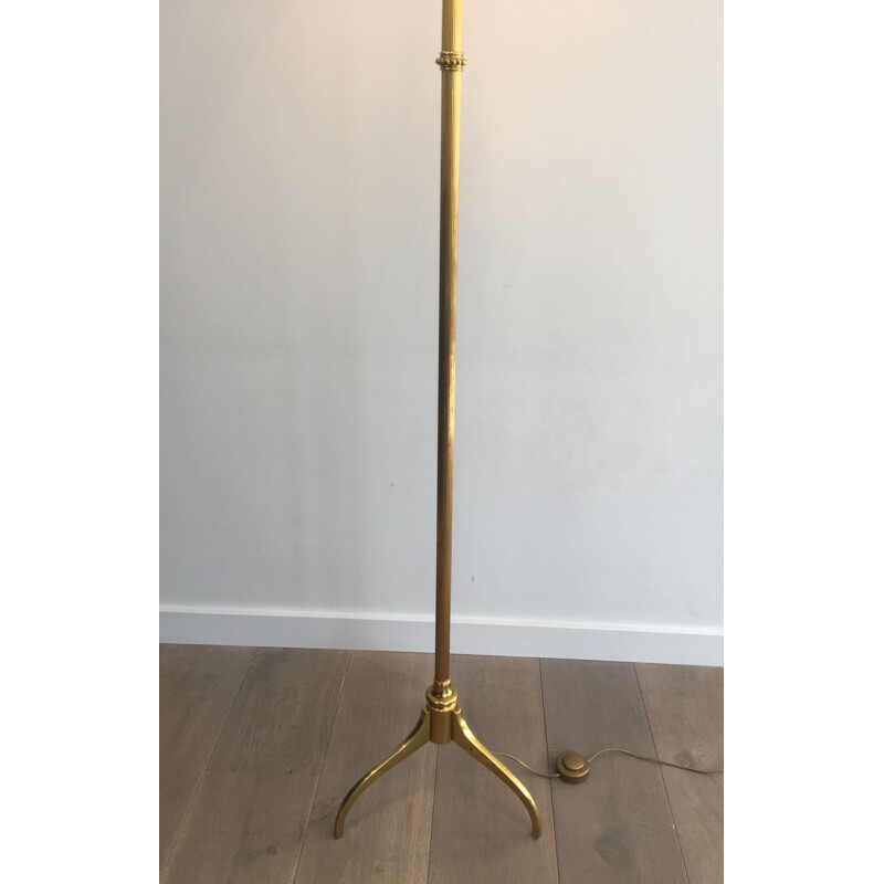 Vintage brass floor lamp, 1960