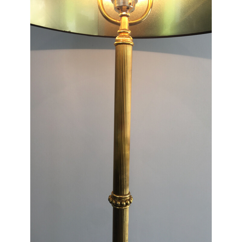 Vintage brass floor lamp, 1960