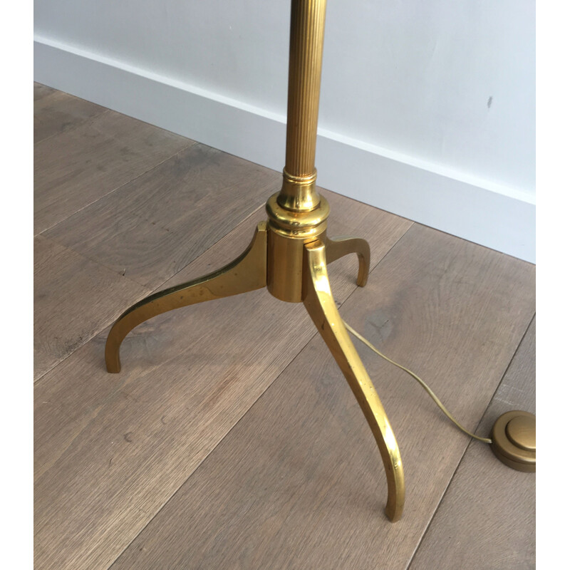 Vintage brass floor lamp, 1960