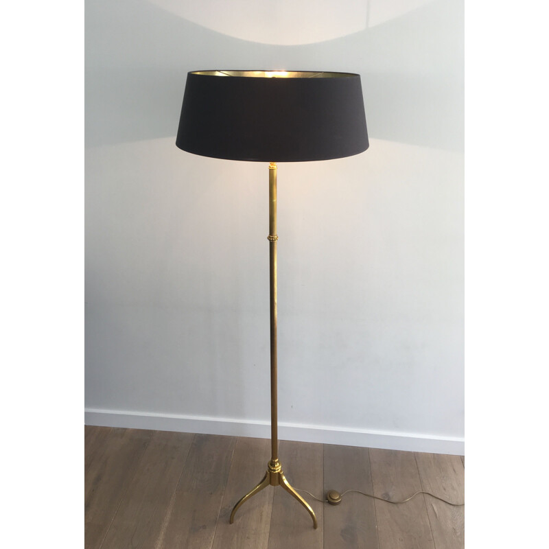 Vintage brass floor lamp, 1960