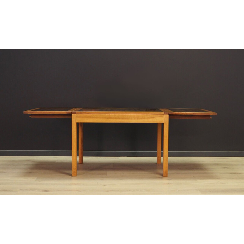 Vintage coffee table walnut Scandinavian 1970s