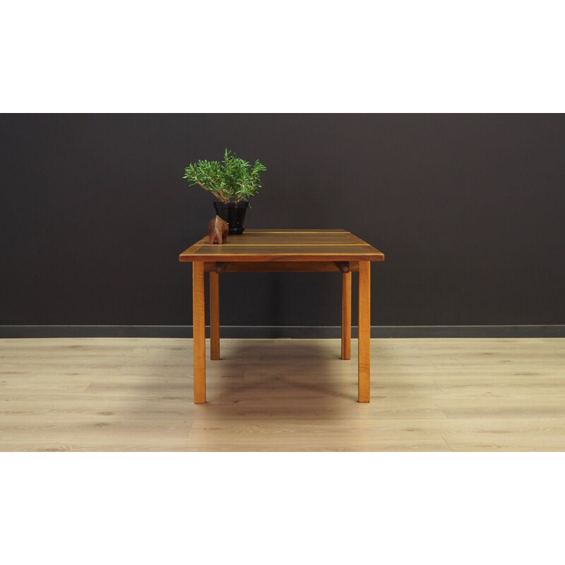 Vintage coffee table walnut Scandinavian 1970s