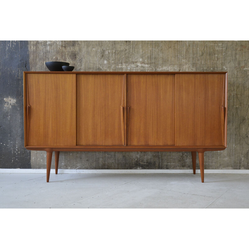 Axel Christensen teak highboard, Gunni OMANN - 1960s