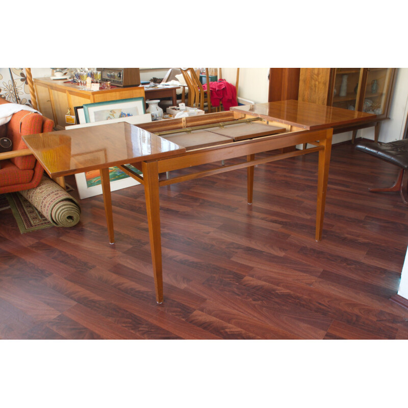 Vintage Extendable Walnut Table 1960s