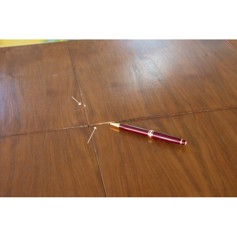 Vintage Extendable Walnut Table 1960s