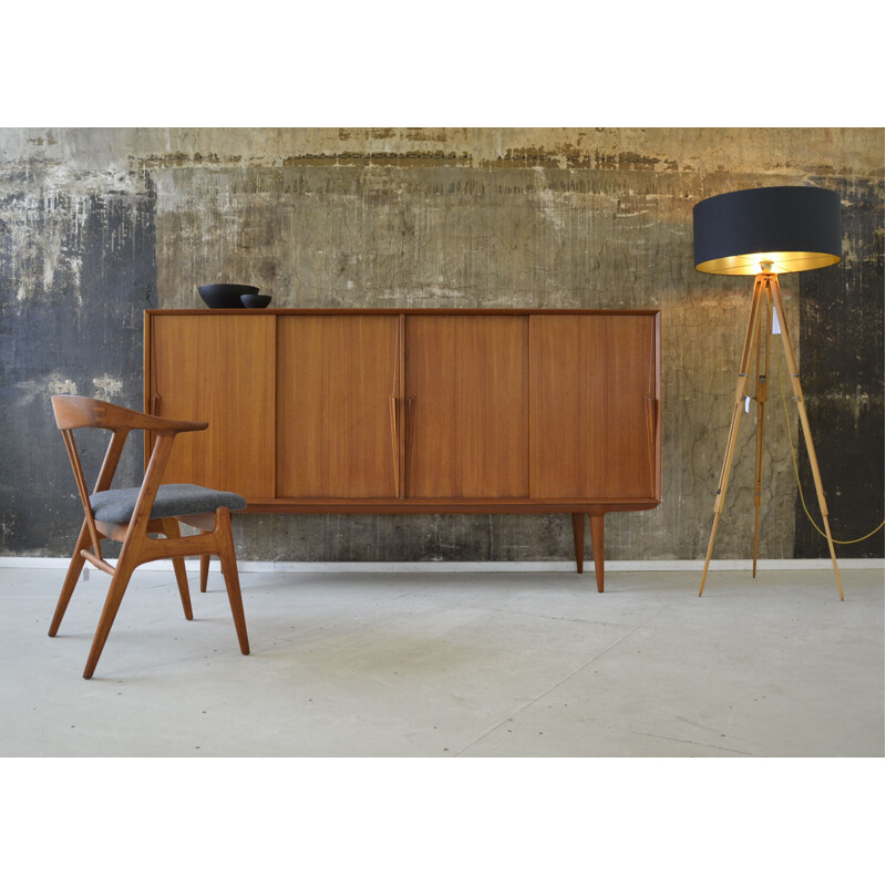 Axel Christensen teak highboard, Gunni OMANN - 1960s