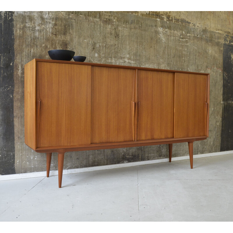 Axel Christensen teak highboard, Gunni OMANN - 1960s