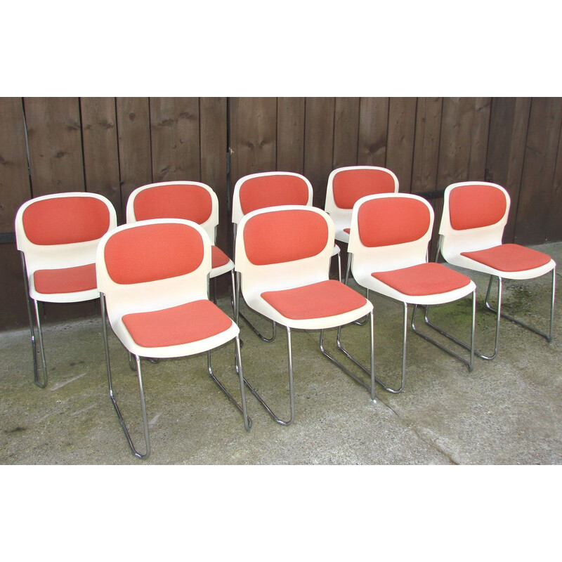 Set of 8 vintage chairs Drabert SM400K, Germany 1990s