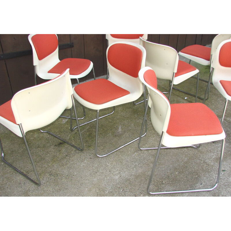 Set of 8 vintage chairs Drabert SM400K, Germany 1990s