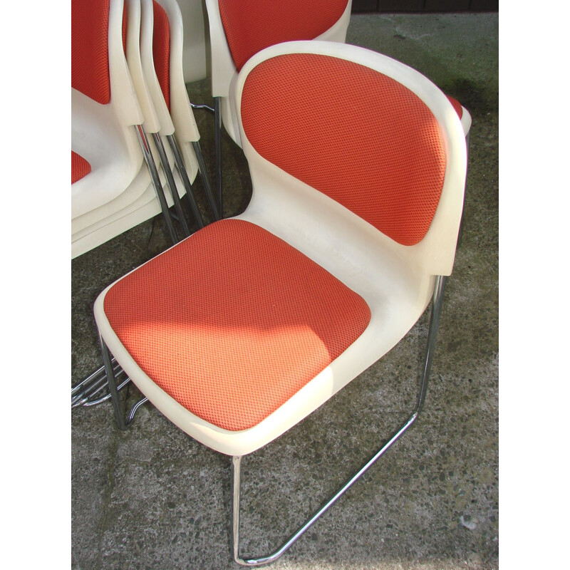 Set of 8 vintage chairs Drabert SM400K, Germany 1990s