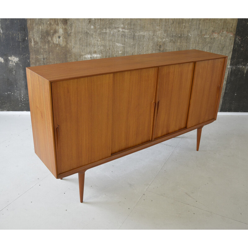 Axel Christensen teak highboard, Gunni OMANN - 1960s