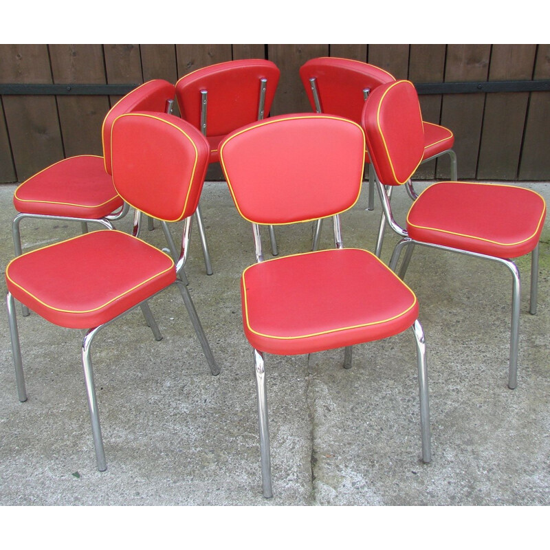 Set of 6 vintage chairs Goin, Germany 1980s