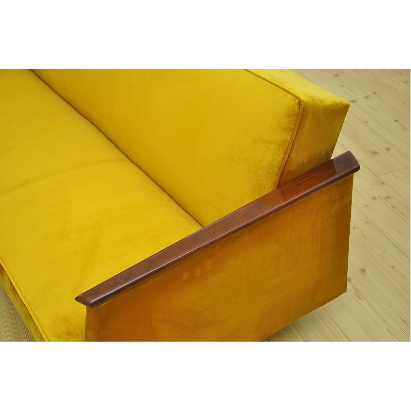 Mid-century velvet sofa daybed, 1960s