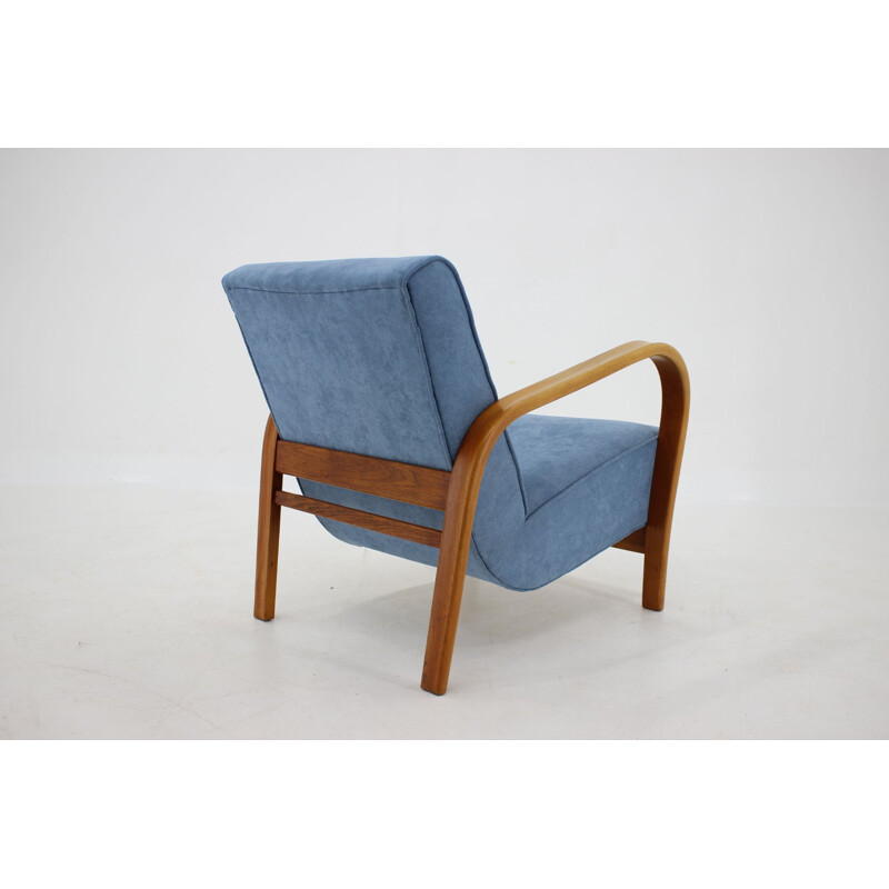 Vintage Armchair, Karel Koželka, Antonín Kropáček Czechoslovakia 1940s