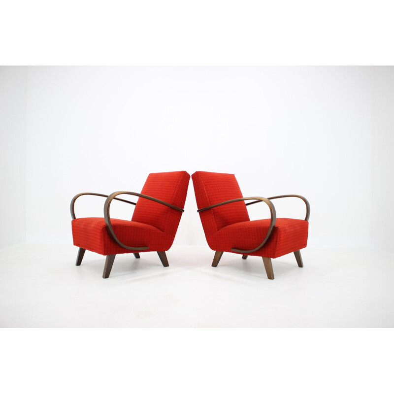 Pair of  armchairs  by Jindřich Halabala, 1950s