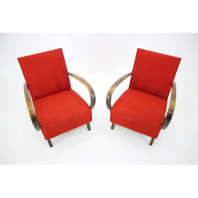 Pair of  armchairs  by Jindřich Halabala, 1950s