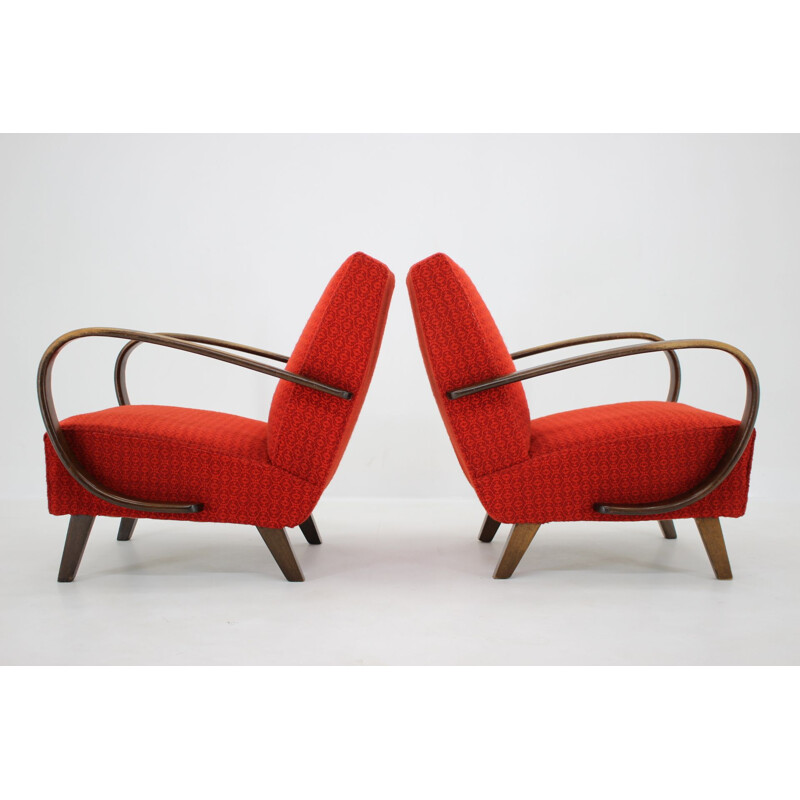 Pair of  armchairs  by Jindřich Halabala, 1950s