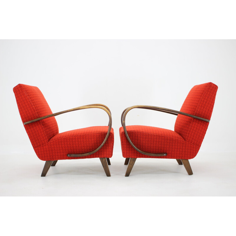 Pair of  armchairs  by Jindřich Halabala, 1950s