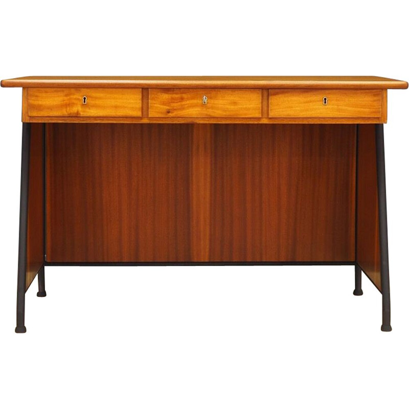 Vintage writing desk in mahogany Danish 1970