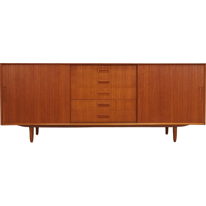 Vintage teak sideboard danish par Vemb Mobel Fabric 1970