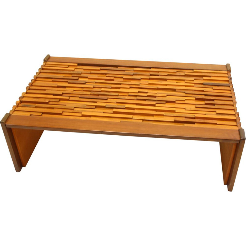 Large Brutalist coffee table by  Percival Lafer Brazilian 1960s