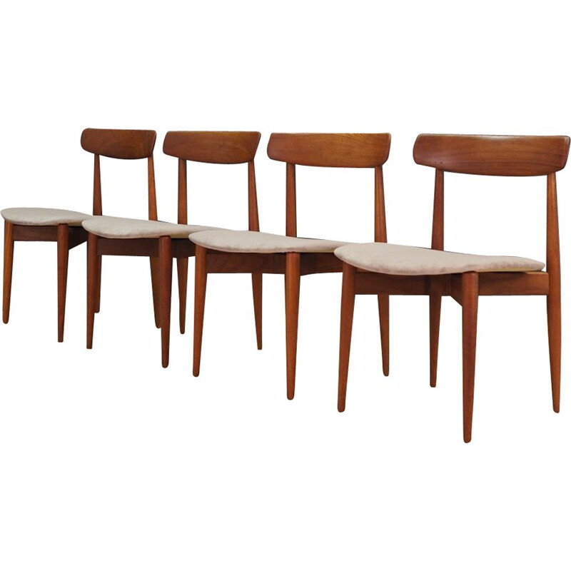 Set of vintage 4 chairs H. W. Klein 1960s