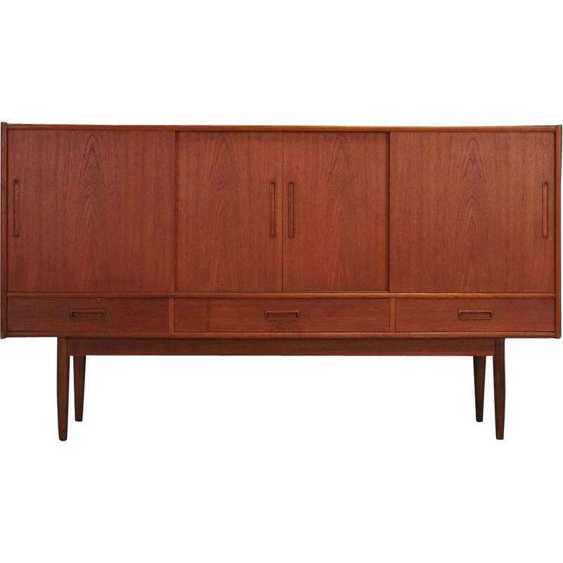 Vintage highboard teak Scandinavian 1970s