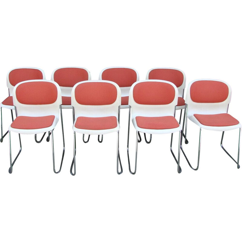 Set of 8 vintage chairs Drabert SM400K, Germany 1990s