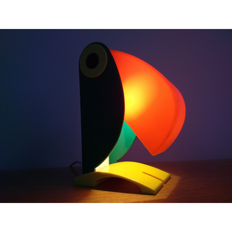 Mid Century Toucan Table Lamp for OTF Ferrari, Italy, 1960s