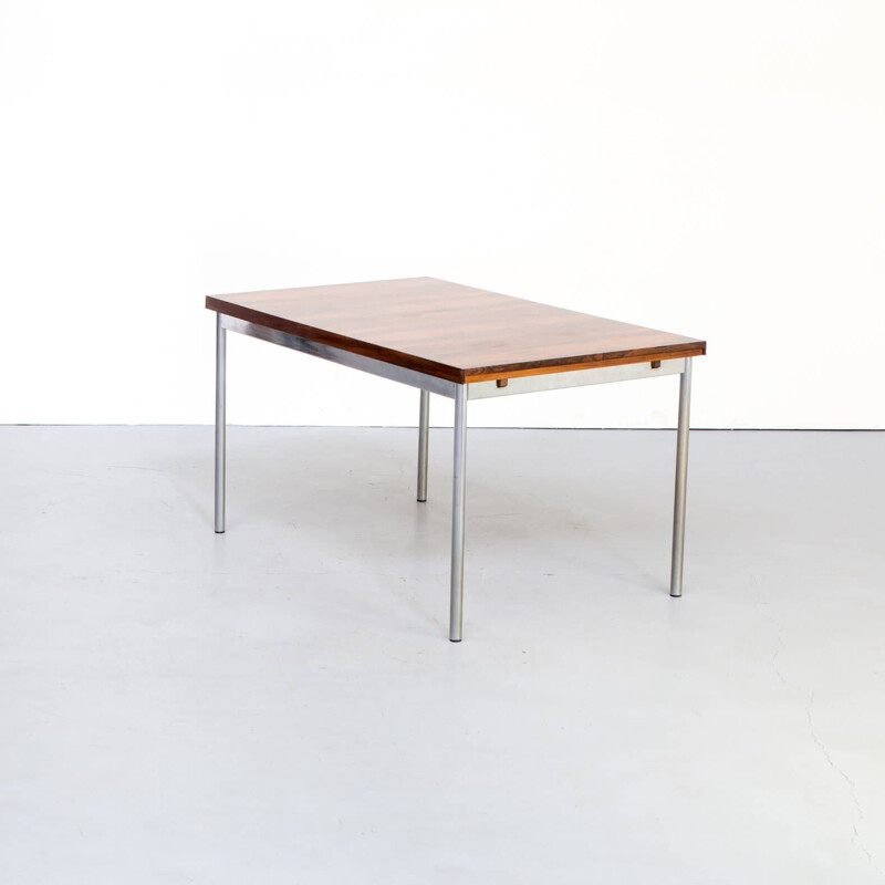 Vintage extendable rosewood veneer dining table by Sven Ivar Dysthe for Thereca 1960