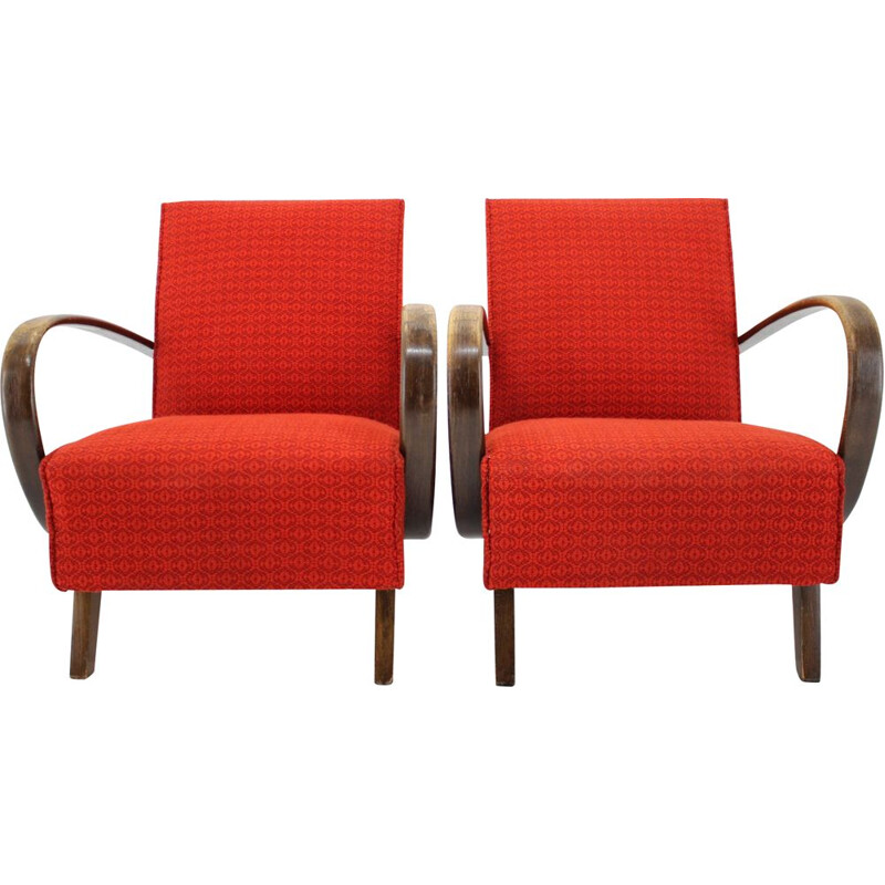 Pair of  armchairs  by Jindřich Halabala, 1950s