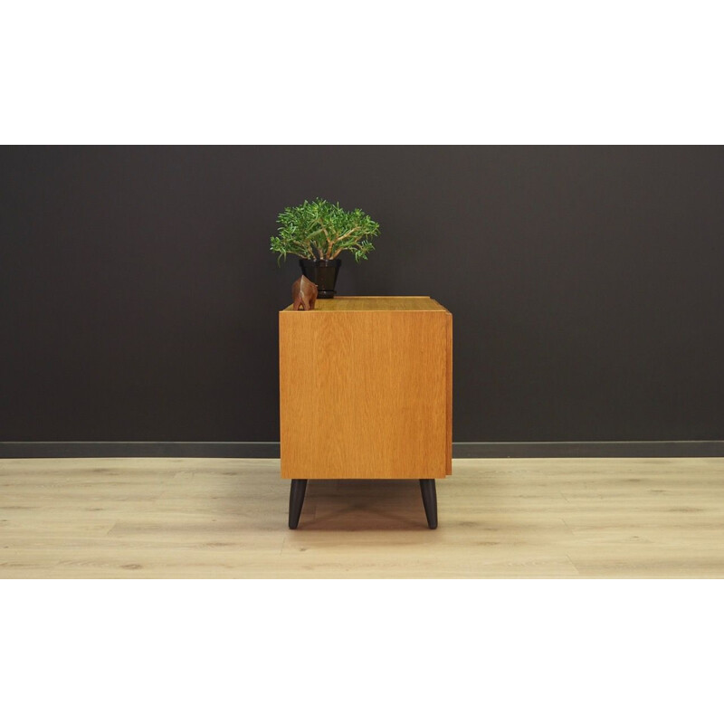 Vintage cabinet veneered with ash, Danish 1970