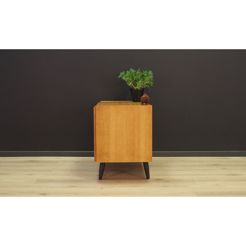 Vintage cabinet veneered with ash, Danish 1970