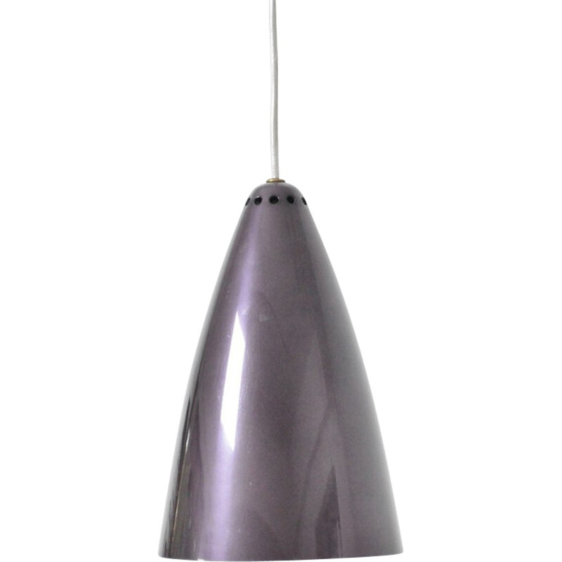 Scandinavian metal hanging lamp, Lisa JOHANSSON-PAPE - 1950s