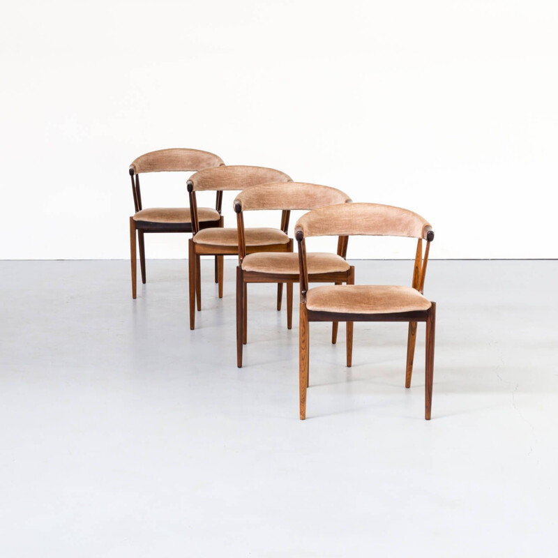 set of 4 Vintage cowhorn chairs for brdr Andersens Mobelfabrik 1960s