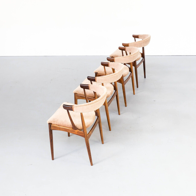 Ensemble de 4 chaises Vintage "corne de vache" pour brdr Andersens Mobelfabrik 1960