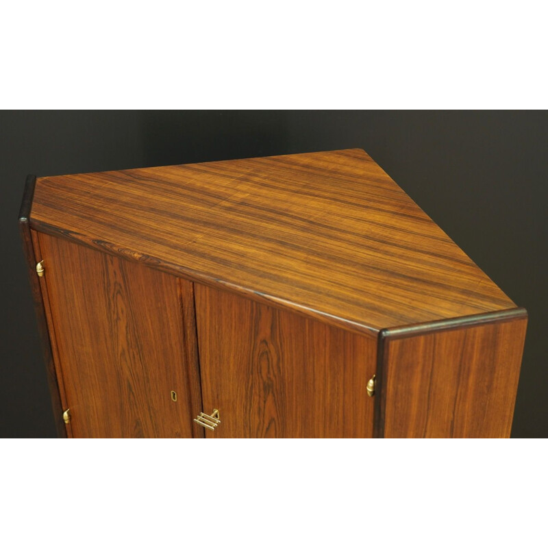 Vintage corner cabinet rosewood 1970s