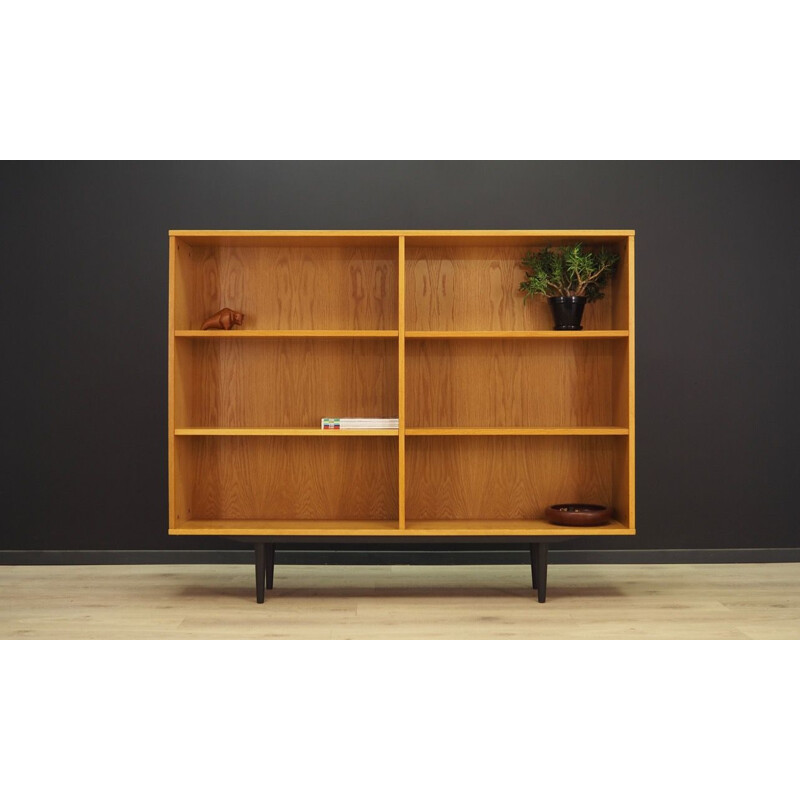 Vintage bookcase library Scandinavian 1970s