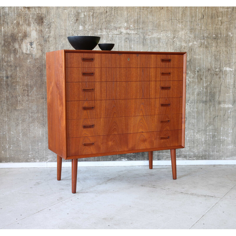 Teak Vintage Chest of Drawers Bornholm 1960s