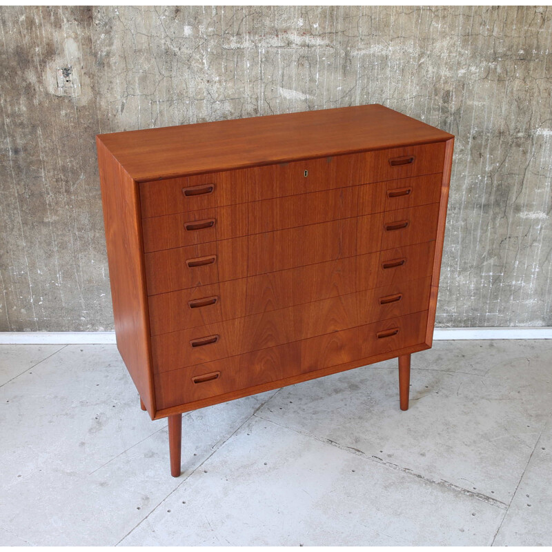 Teak Vintage Chest of Drawers Bornholm 1960s