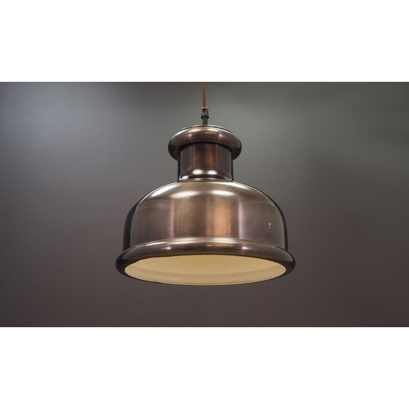 Lampe vintage en métal gris par Holmegaard 1970
