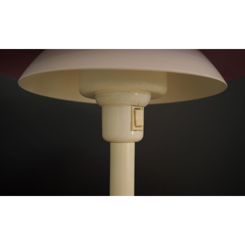 Lampe de table Vintage Form-Light métal blanc Danois 1970