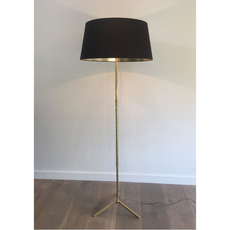 Vintage brass floor lamp, 1970