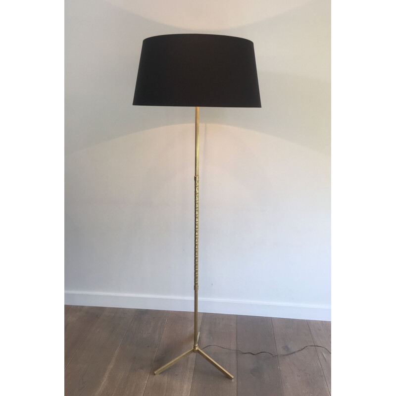 Vintage brass floor lamp, 1970