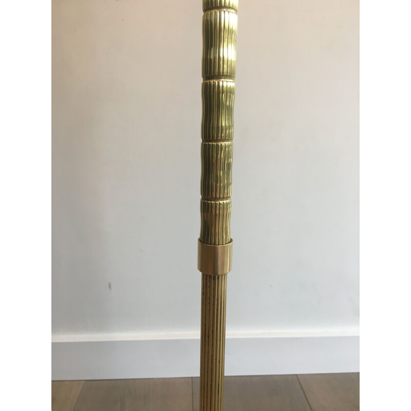 Vintage brass floor lamp, 1970