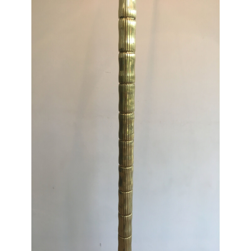 Lámpara de pie vintage de latón, 1970