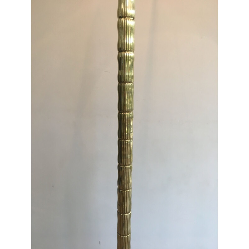 Vintage brass floor lamp, 1970