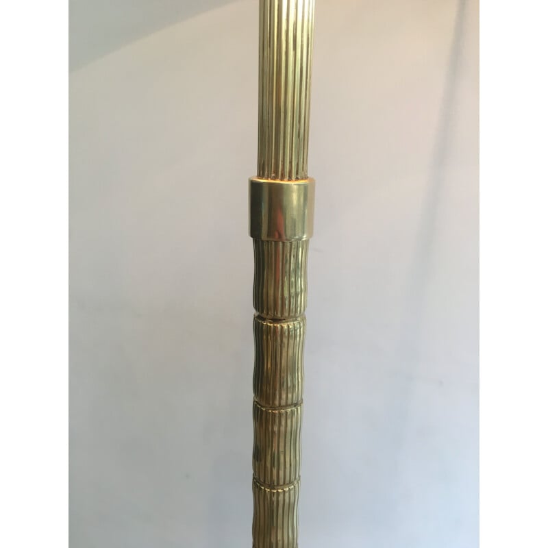 Vintage brass floor lamp, 1970