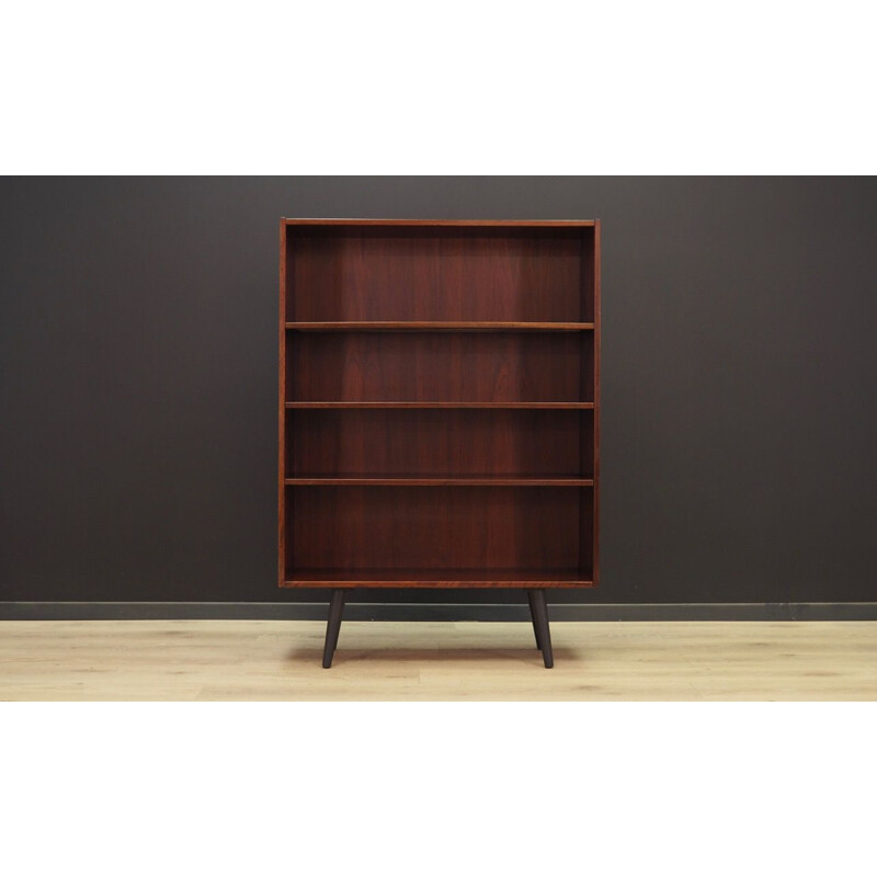 Vintage bookcase rosewood Scandinavian 1970s