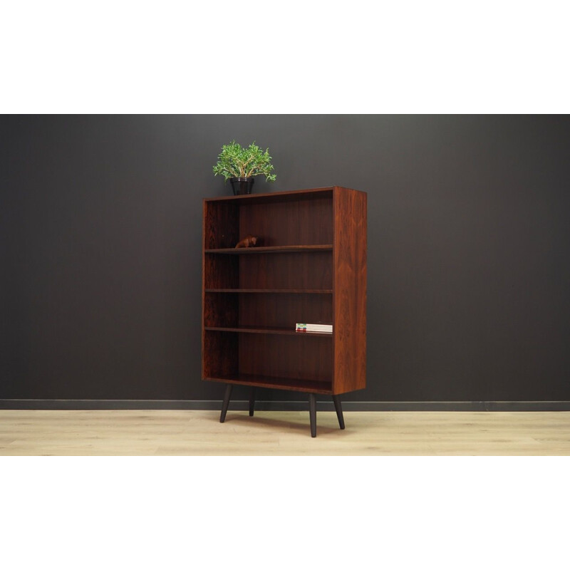 Vintage bookcase rosewood Scandinavian 1970s